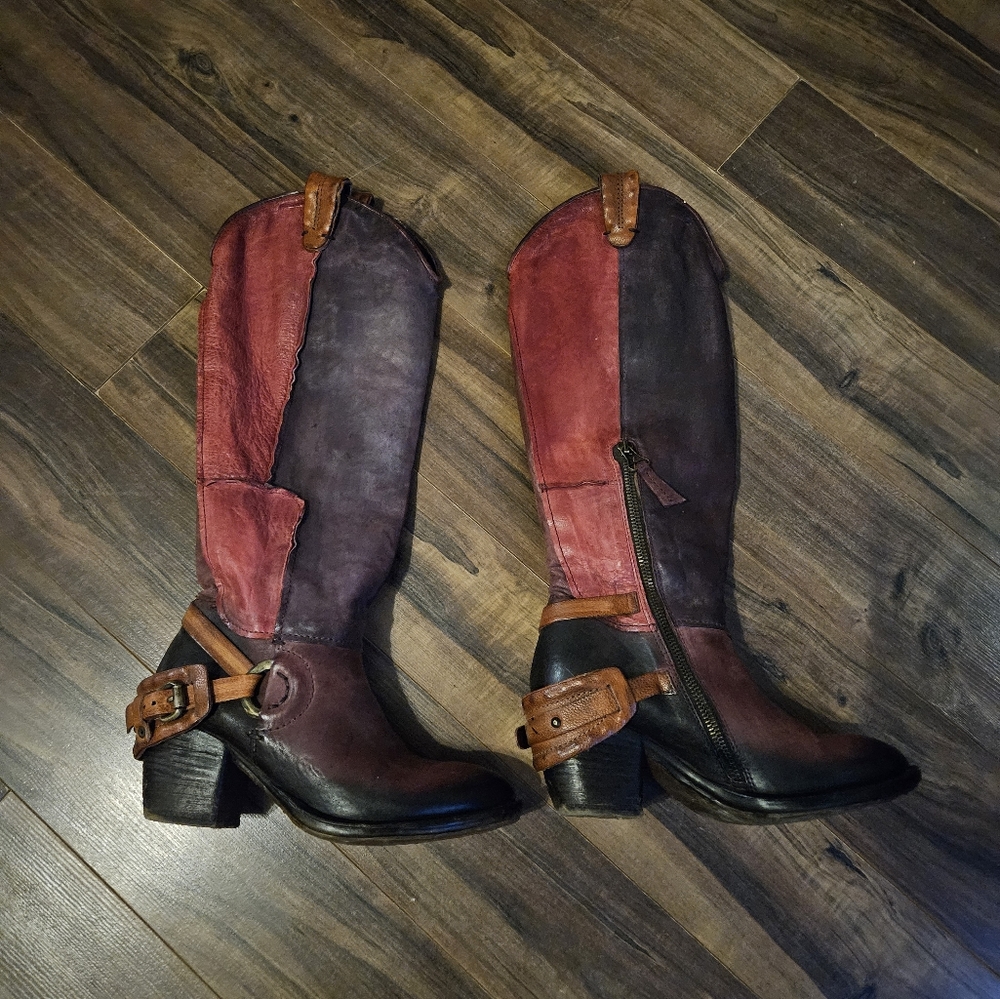 As98 Patchwork Boots